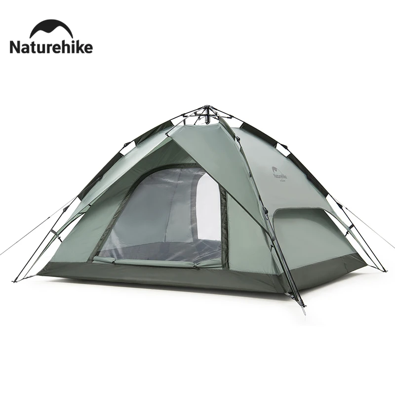 Naturehike Camping Automatic Tent One Touch Waterproof Roof Top Tents Double Door 3 Person Tent Outdoor Beach Fish Shelter Tent