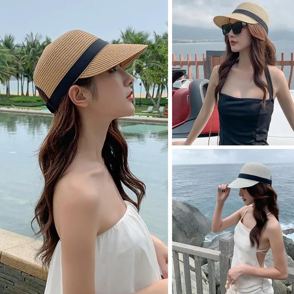 Versatile Sun Hat  Windproof Non-fading Sun Visor Hat  Sweat Absorbent Sun Hat