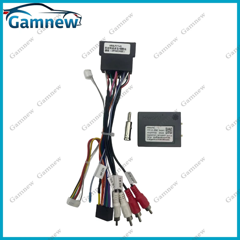 Car 16pin Wiring Harness Canbus Box Android Radio Power Cable For Fiat Doblo Punto Uno 500 Lancia Delta