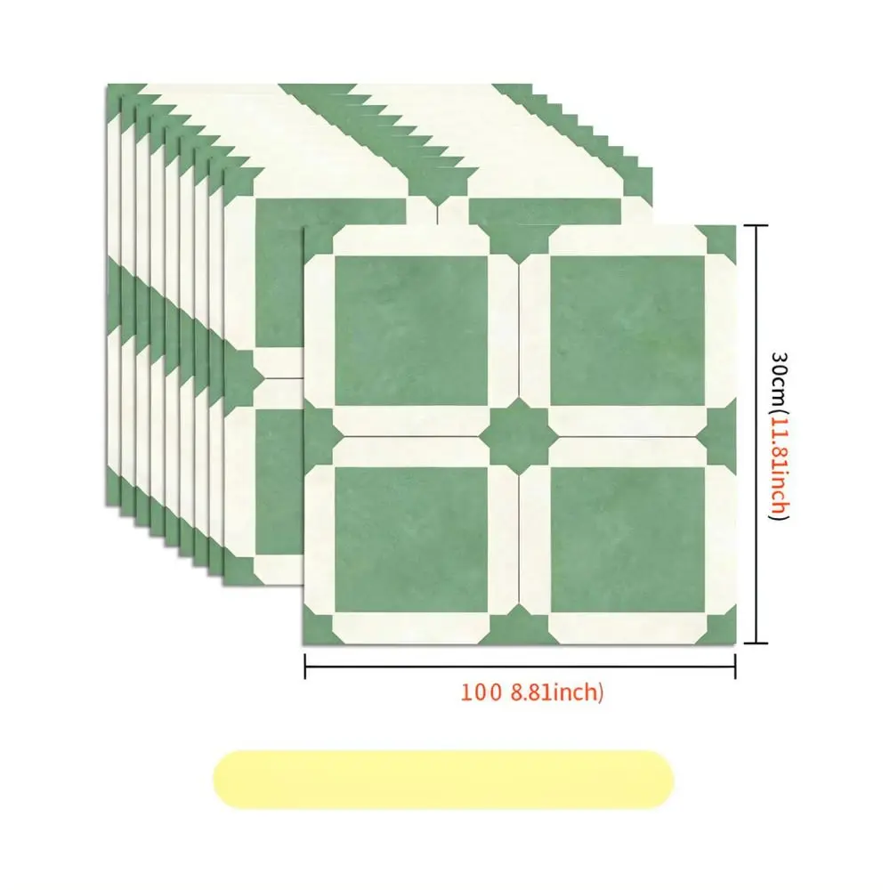 Removable Floor Stickers Geometric PVC Tiles Waterproof Oil Proof For Meiji Interior Modern Decoration Bathroom Floor