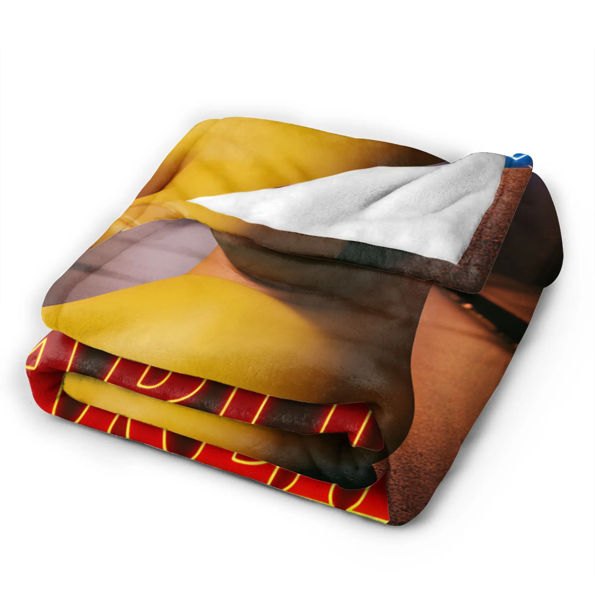 Charlie Kirk Giant Foot Funny Italian Brainrot Meme Blanket Winter Warm Throw Blanket Living Room Flannel Bedspread Bed Cover