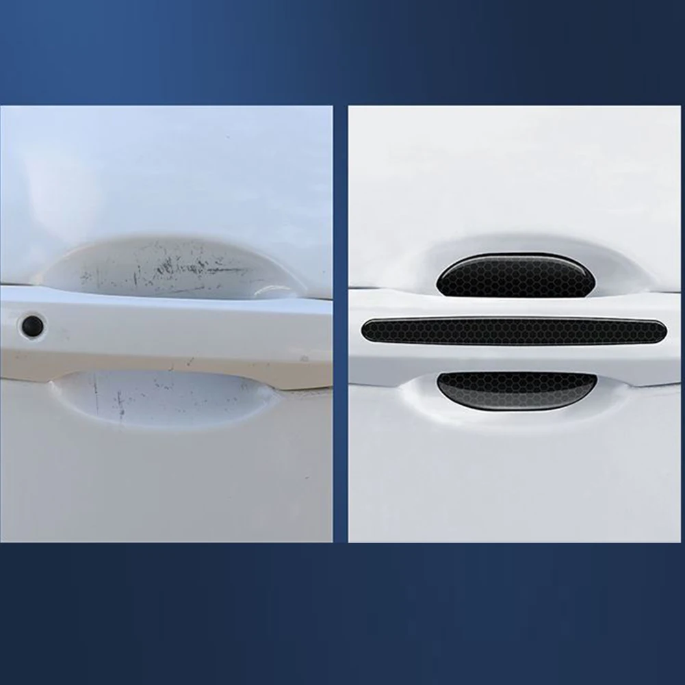 

Car Door Handle Stickers and Door Bowl Protectors Set 8 Pieces Epoxy Anti Scratch Covers for Vehicle Paint Preservation