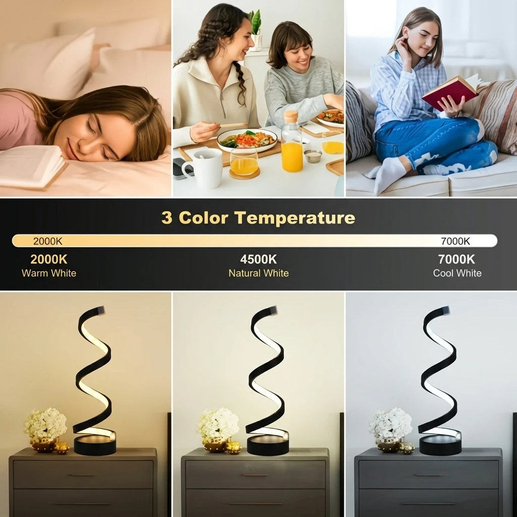 Creative LED Desk Lamp Modern  - Ambient Lighting Decor For Room ulasan dan harga