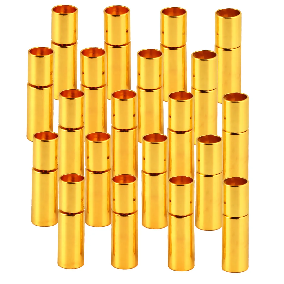 

20pcs Necklace Connectors Diy Woven Bracelet Buckle Jewelry Making Accessory Handicraft Works Supplies For Girls Golden