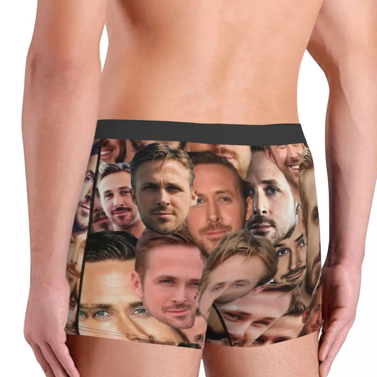 RYAN GOSLING Underpants Breathbale Panties Male Underwear Print Shorts Boxer Briefs