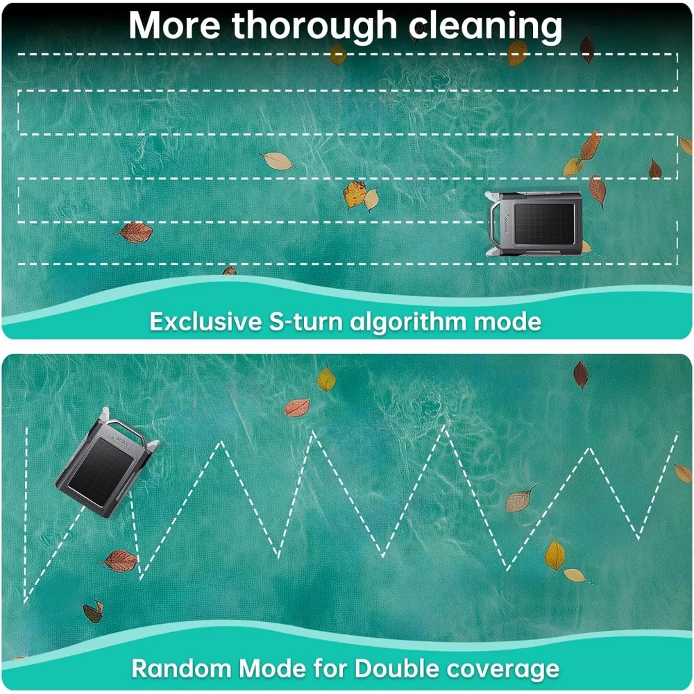 P1 Robotic Pool Skimmer with Dual Charging Options – Solar-Powered, Automatic Decoupling, and Efficient Pool Surface Cleaning