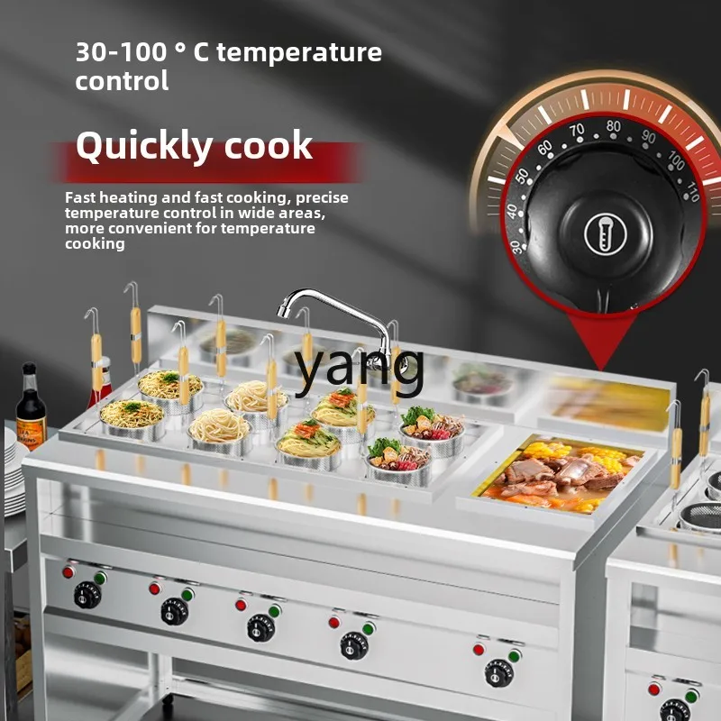 LH commercial vertical electric heating six-head noodle cooker vegetable soup noodle stove