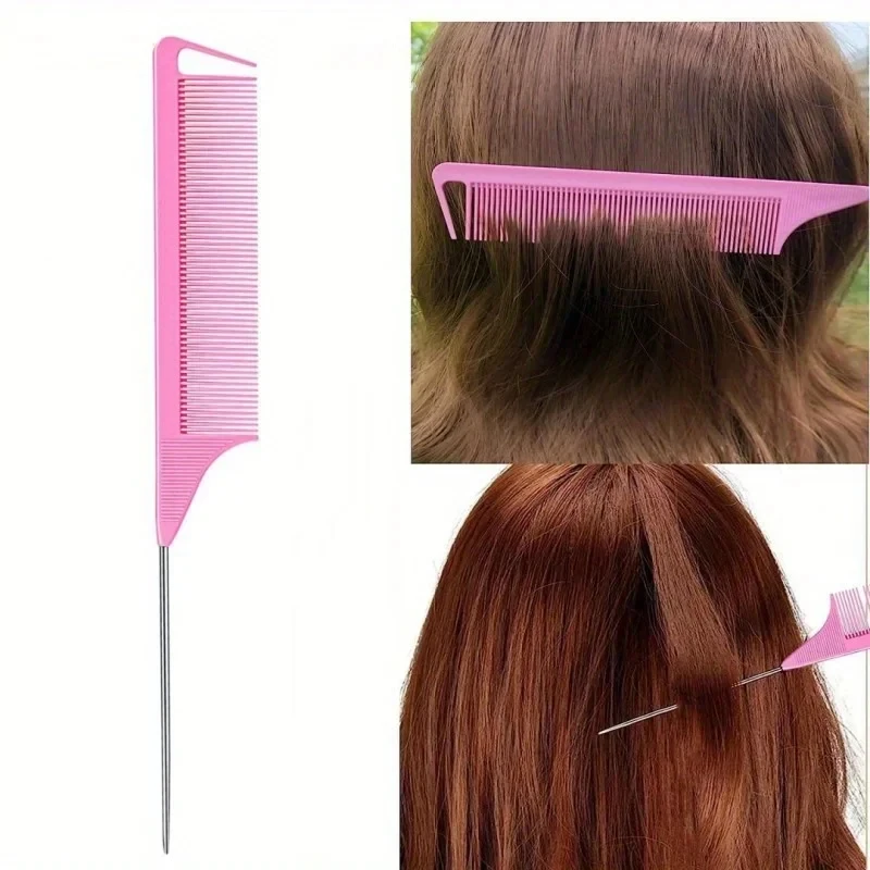 1/2set Hair Loop Tool Set 2pcs French Braid Tool Loop 1pc Rat Tail Comb 1pc Elastic Hair Rubber Bands Remover Cutter