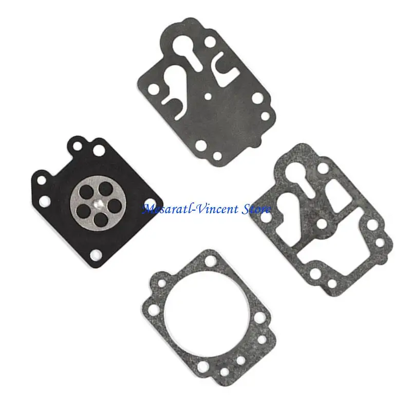 A70F Carburetor Repair Gasket Eight-piece Set Diaphragms Replacement Accessories Compatible for 26cc 33cc 43cc 49cc 52cc