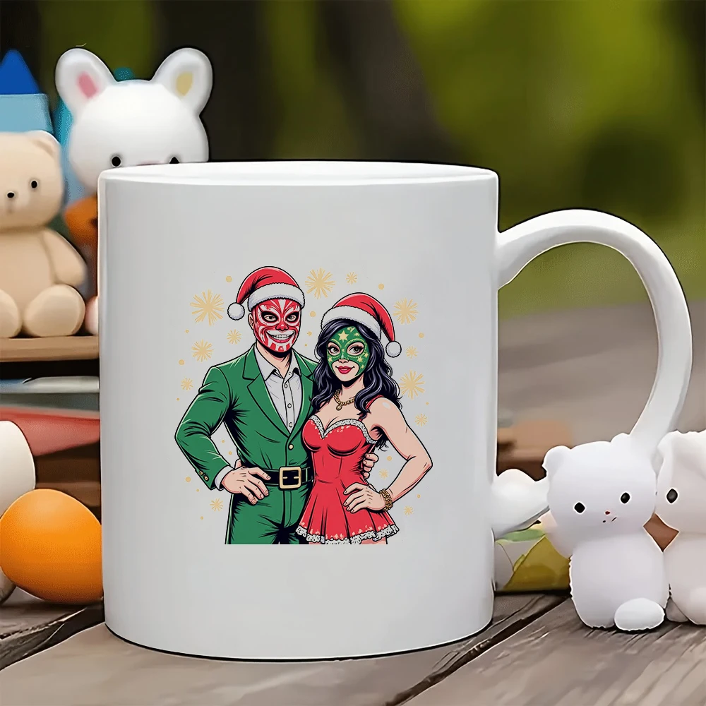 Joyful Christmas cartoon mug 11oz kids cup family office cup Christmas gift set stylish cartoon character design musthave for