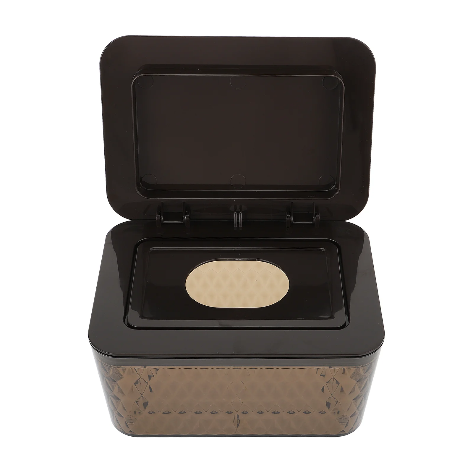 

Portable Tissue Box Waterproof Rotating Lid Non-Slip Desktop Wet Tissue Organizer For Bathroom Bedroom Living Room