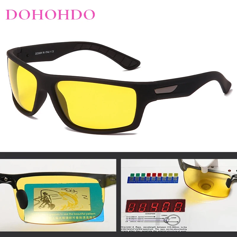 

New Vintage Designer Night Vision Glasses Men Polarized Sunglasses Women UV400 Classic Driver Anti-glare Goggles Gafas De Hombre