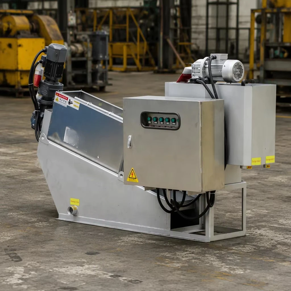 Automatic Volute Screw Press Sludge Dewatering Machine with 1 Year Warranty for Sewage Wastewater Treatment