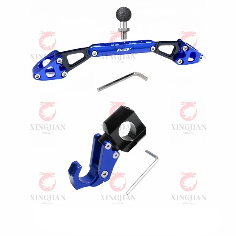 

KRV Scooter Phone Stand Voltmeter DVR Support Rod For KYMCO KRV180 KRV150 Helmet Storage Hook Handlebar Accessory Mounts