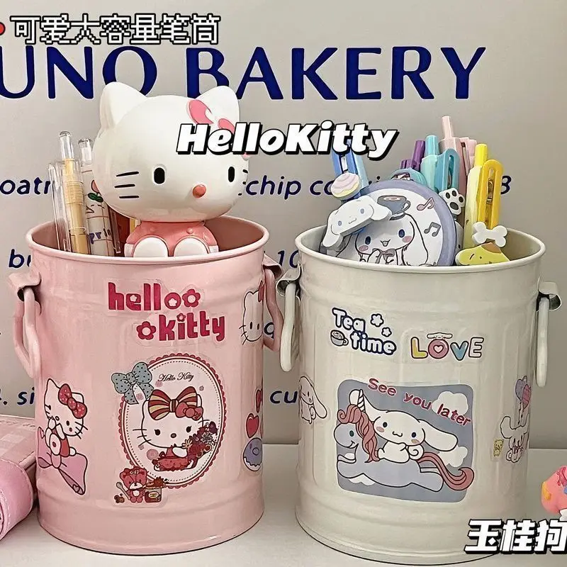 Sanrio cinnamoroll HelloKitty new creative cartoon pattern multifunctional student desktop storage pen holder daily necessities