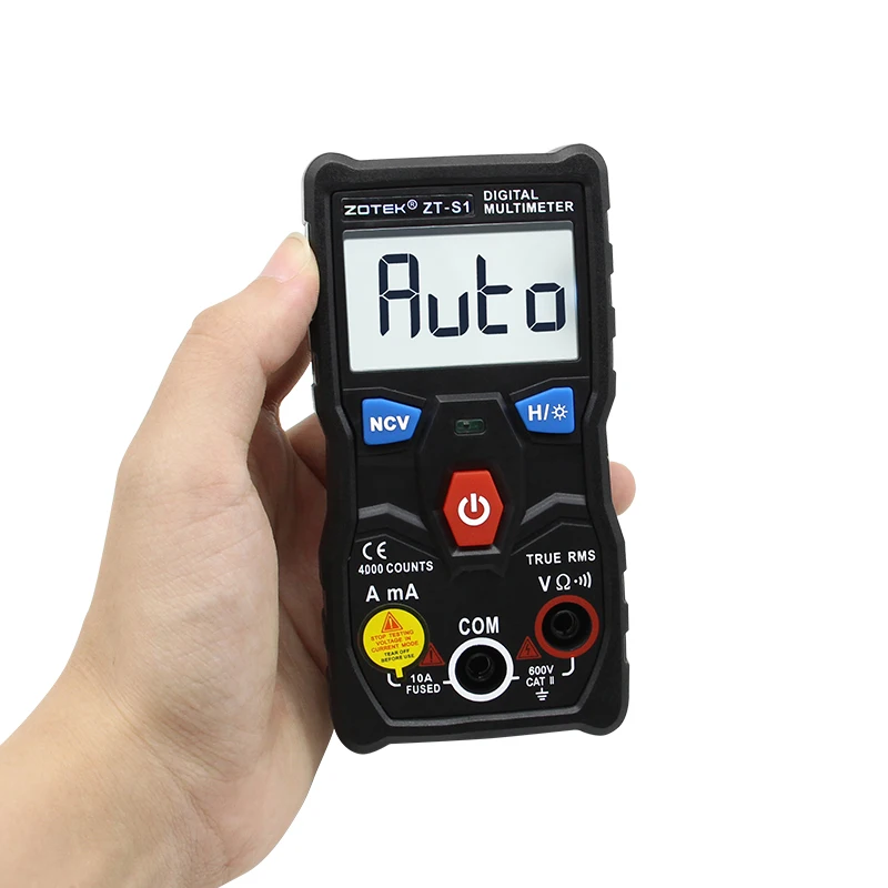 ZOYI-ZT-S1 Digital Multímetro Tester, Autoranging True RMS, Automotriz Mmultimetro com NCV LCD Backlight e Lanterna, como RM403B