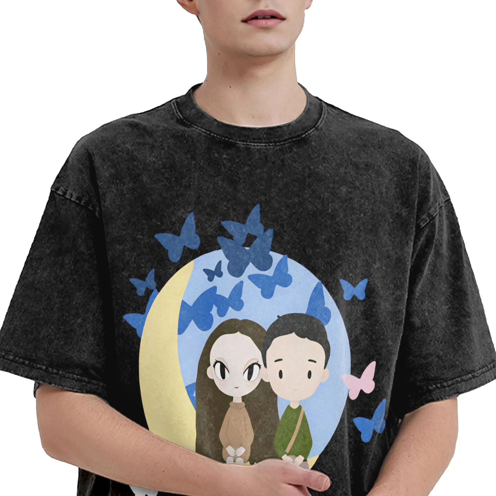 Funny It’s Okay to Not be Okay Cartoon T-Shirt for Men Crew Neck 100% Cotton Washed T Shirt  Short Sleeve Tees Printed Tops