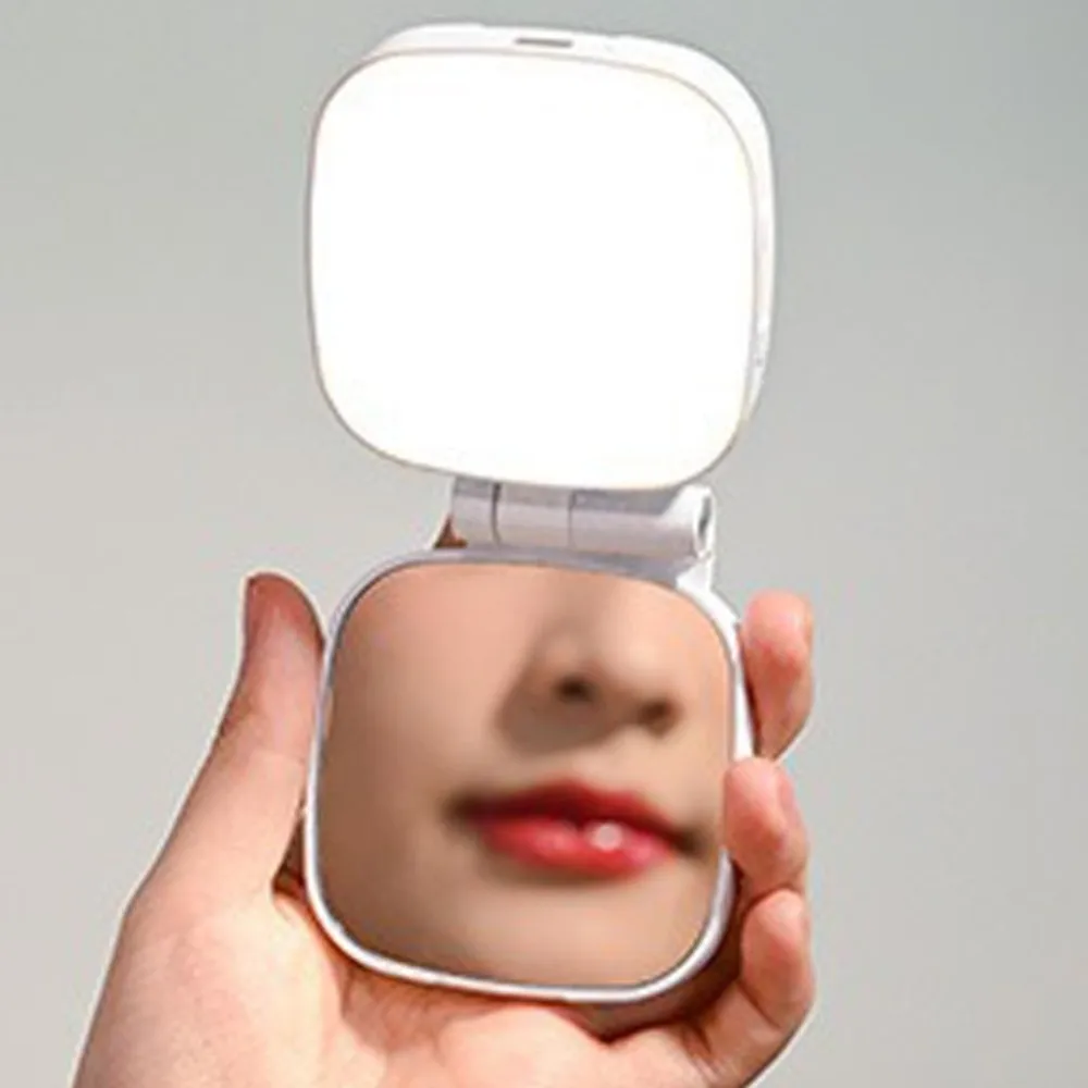 

360 ° Магнитный светильник для селфи с вращением для телефона с зеркалом для макияжа, выдвижная регулировка, заполняющий светильник для мобильного телефона, портативный съемный