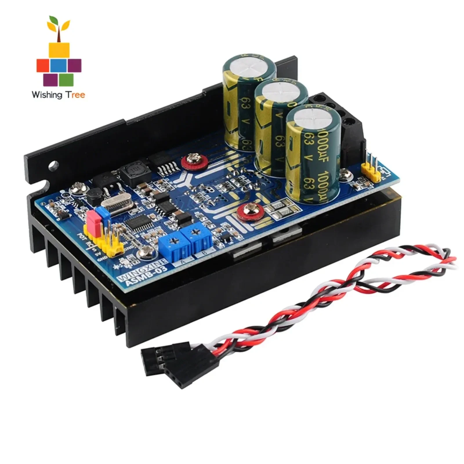 

ASMB-03M Сервоконтроллер с высоким крутящим моментом 1000 Нм, одноканальный для средних/больших роботов DIY (8–48 В, 20 А)