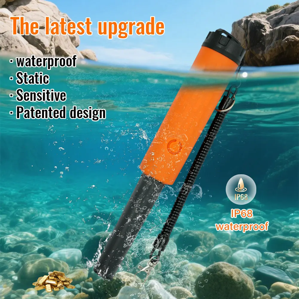 Nuevo Detector de Metales de TC-118 portátil de alta calidad, varilla de posicionamiento, ubicación precisa, puntero de búsqueda de tesoros IP68, totalmente resistente al agua
