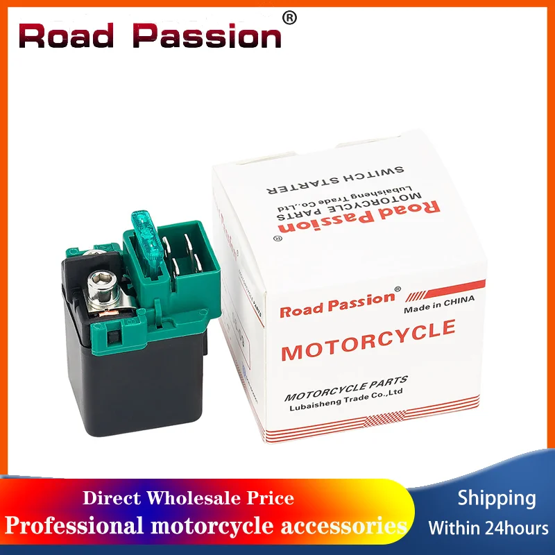 Road Passion Motorcycle Starter Relay For HONDA CBF500 CBF600 CBR125RR CB600 CB1000 X4 CB1300 CB750SC CB900 F2 Hornet Moto Parts