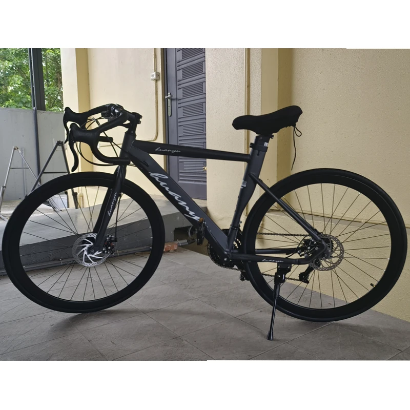 700C * 40 مللي متر الطريق دراجة اليد تغيير 24 سرعة الطريق سباق الدراجة مكبح قرصي الحصى bicicleta الرياح امتصاص الصدمات الدراجات الذكور الكبار #2