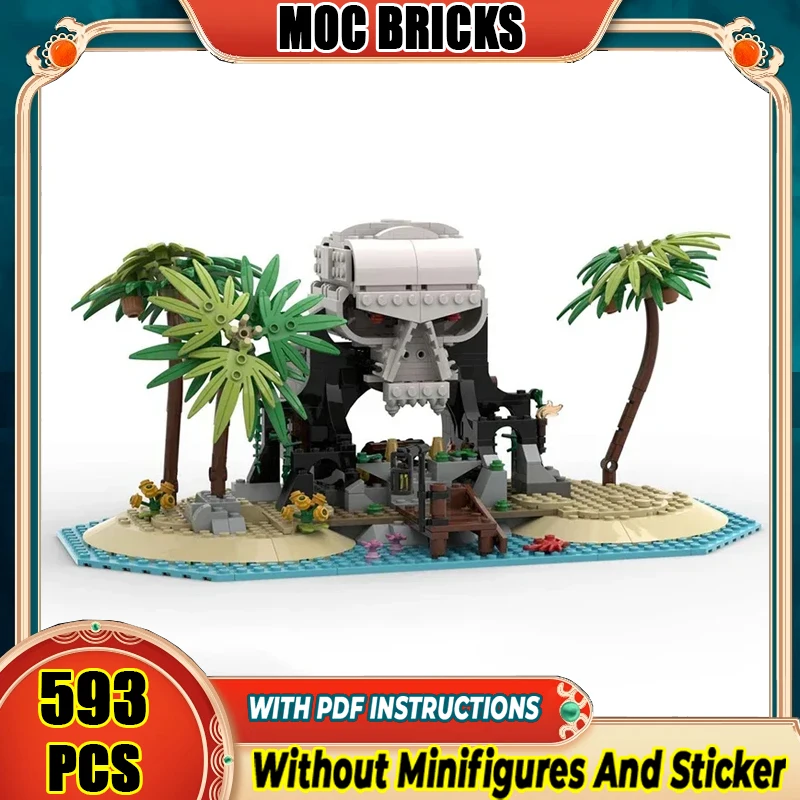 

City Street View Moc Building Blocks Pirate Island Model Technical Bricks DIY Assembly Construction Toys For Holiday Gifts