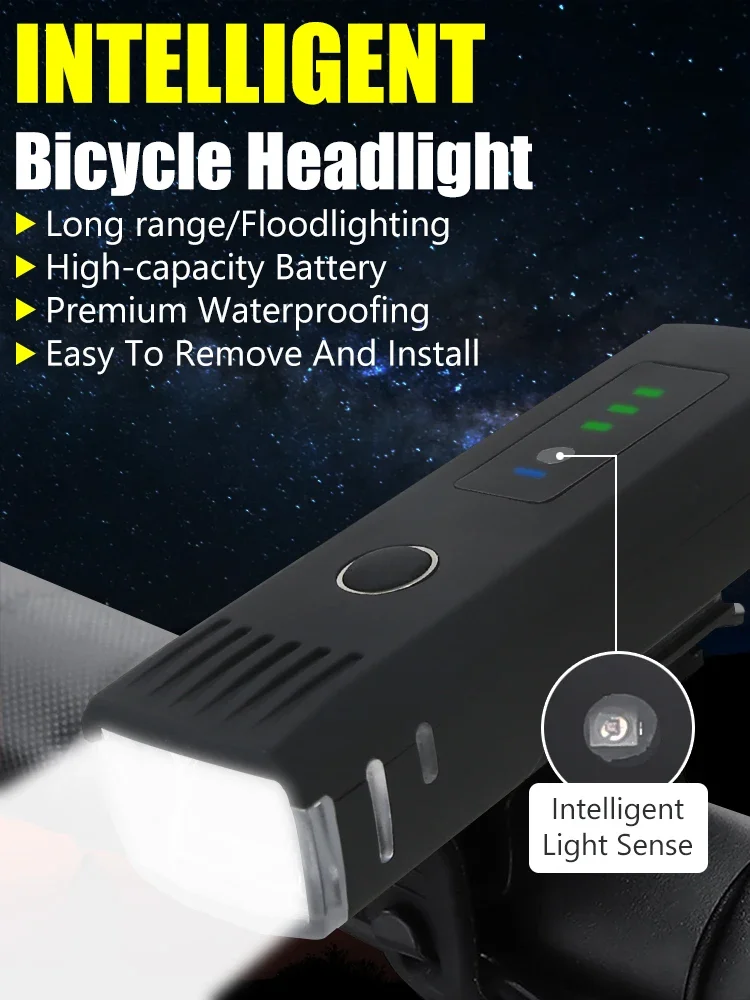 1000lm luz dianteira da bicicleta brilhante lanterna led lanterna recarregável usb mtb lâmpada