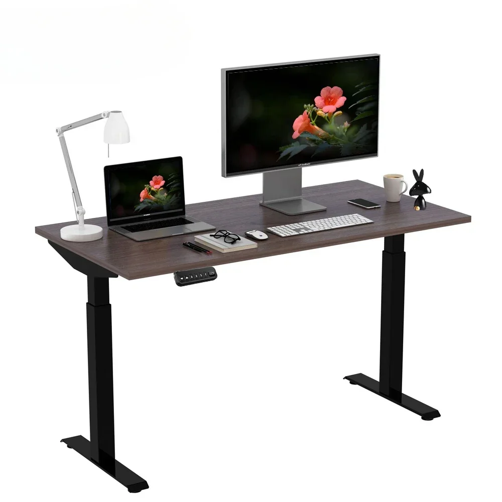 For Modern Automatic Height Adjustable  Table Leg Ergonomic Home Office Working Table Motorized Adjustable Computer Desks