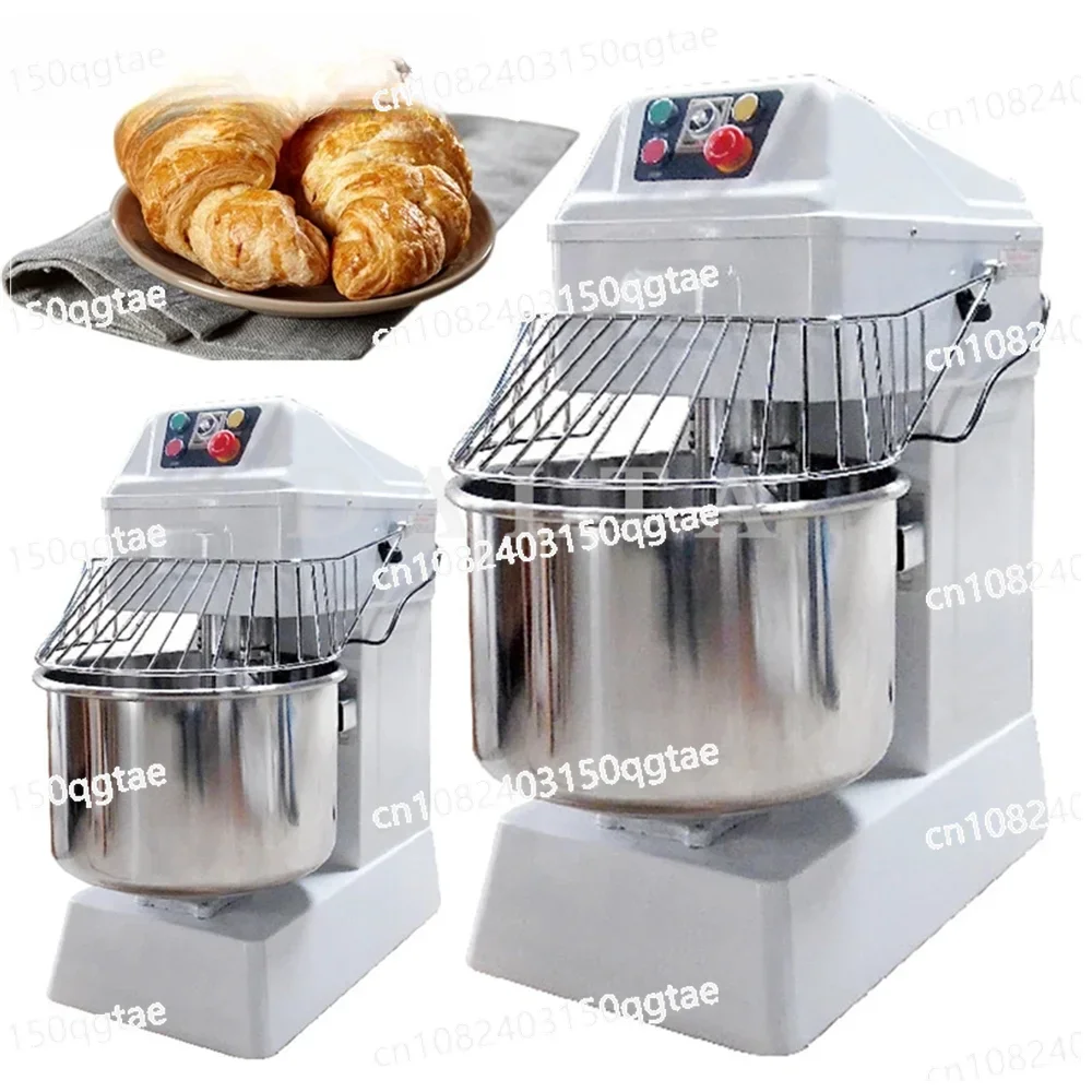 40L Bowl Capacity Flour Mixing Machine16KG/H Spiral Mixer Doubel Speed Dough Kneading Machine for Home