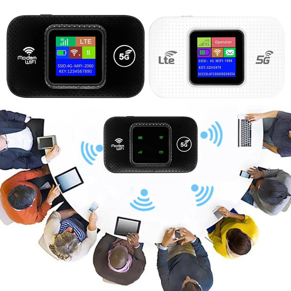 

4G LTE Wireless WiFi Router Wireless Internet Router with SIM Card Slot Smart WiFi Router Plug Play Portable WiFi Mobile Hotspot