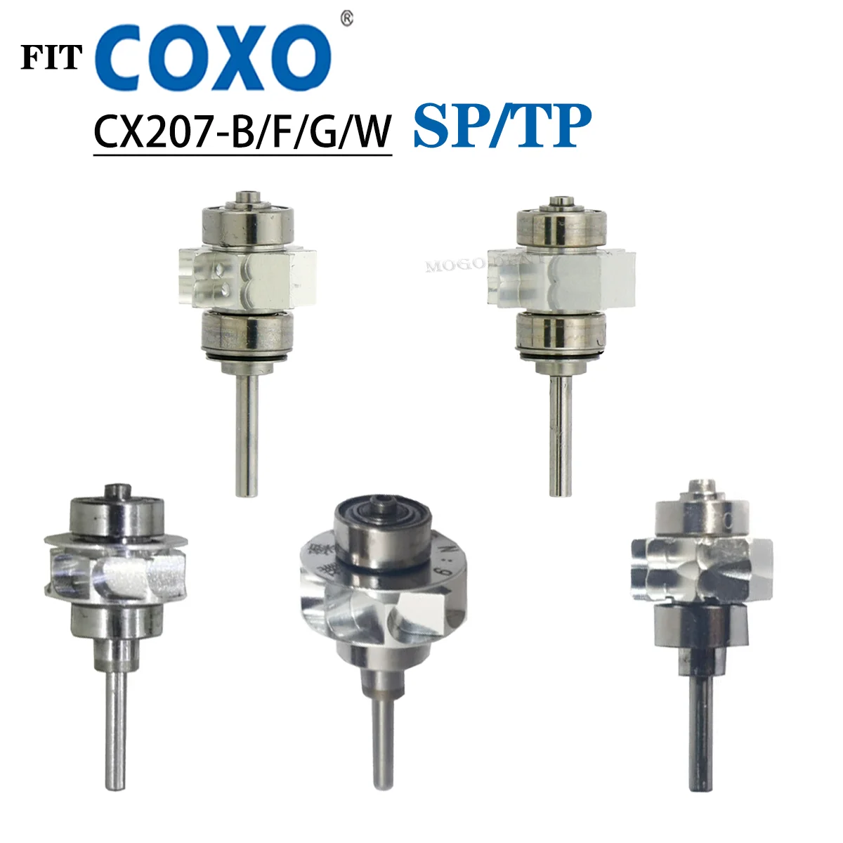 COXO Dental Turbine Air Rotor Dentistry Cartridges For COXO CX207 G High Speed Handpieces  Dental Accessories