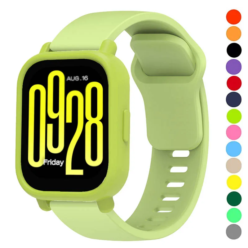 حافظة من السيليكون لساعة Redmi 5 Active 5 Lite غطاء ناعم شريط رياضي حافظات حماية Correa لساعة Xioami Redmi 5 Lite