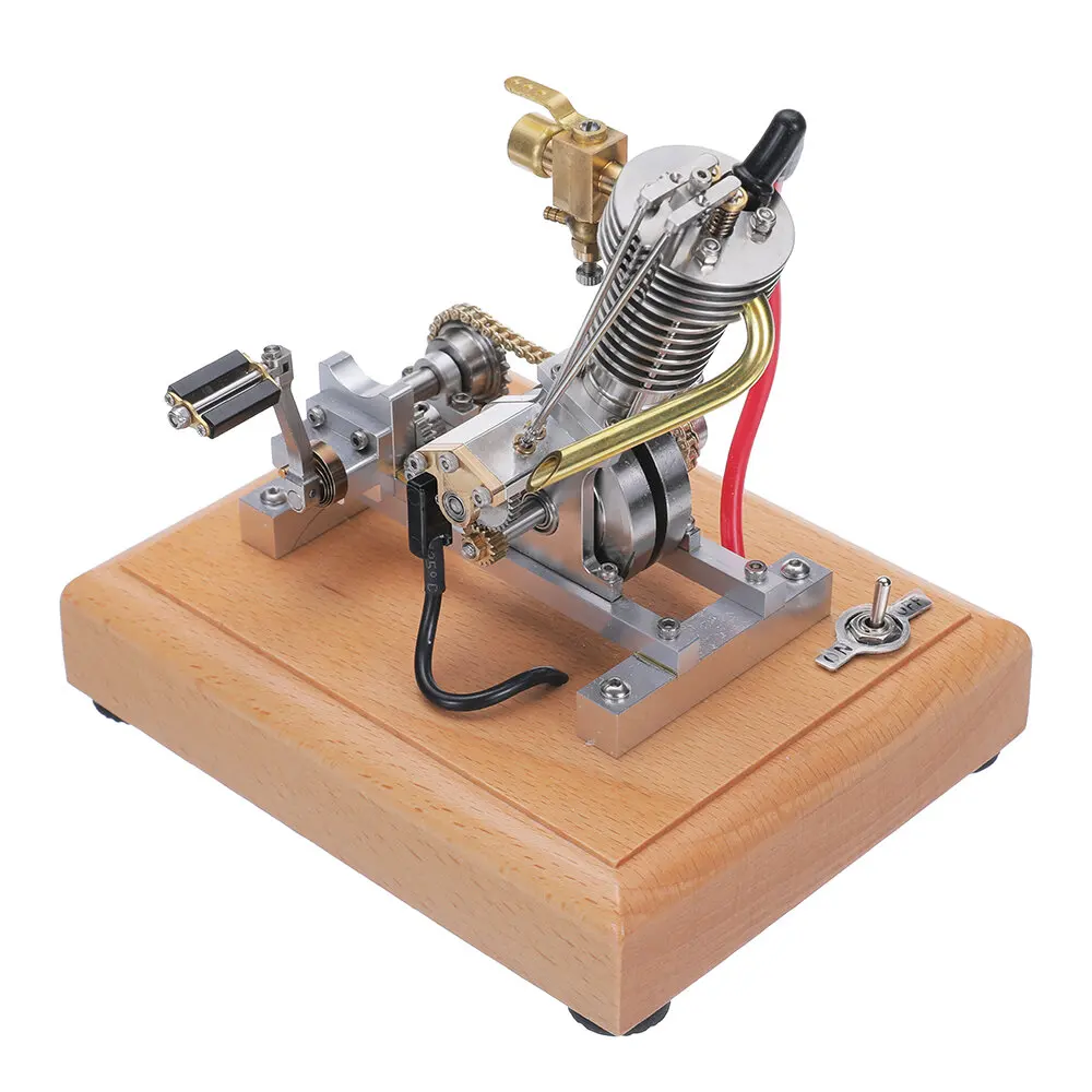 H09 Mini Hoglet Single Cylinder Engine Gasoline Engine Start Metal Model Scientific Experiment Research Exploration Toy