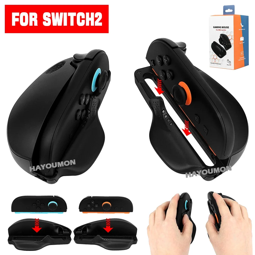 Gaming Mouse Controller for Switch 2 Joycons Grip Easier Control & Portability,2 Pcs Mini Mouse Grip for Switch 2 Dropshipping — product photo 1 of 1
