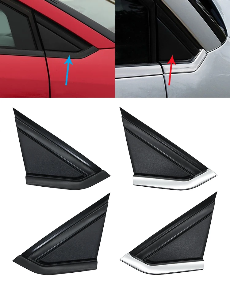 

For Citroen C4 2004-2014 Front Window Triangle Plate Window Glass Garnish Cover Panel Side Mirror Trim