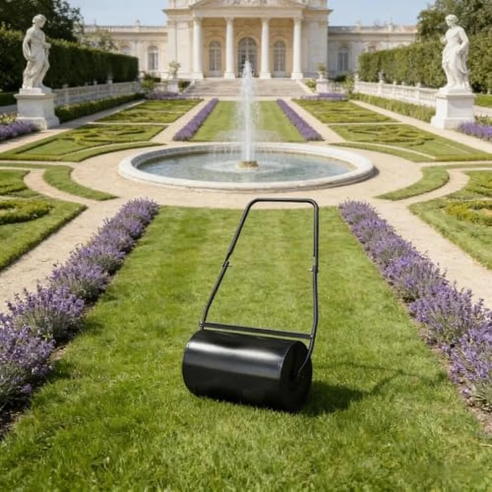 Lawn Roller Push/Tow Behind Water or Sand Filled Roller for Sod