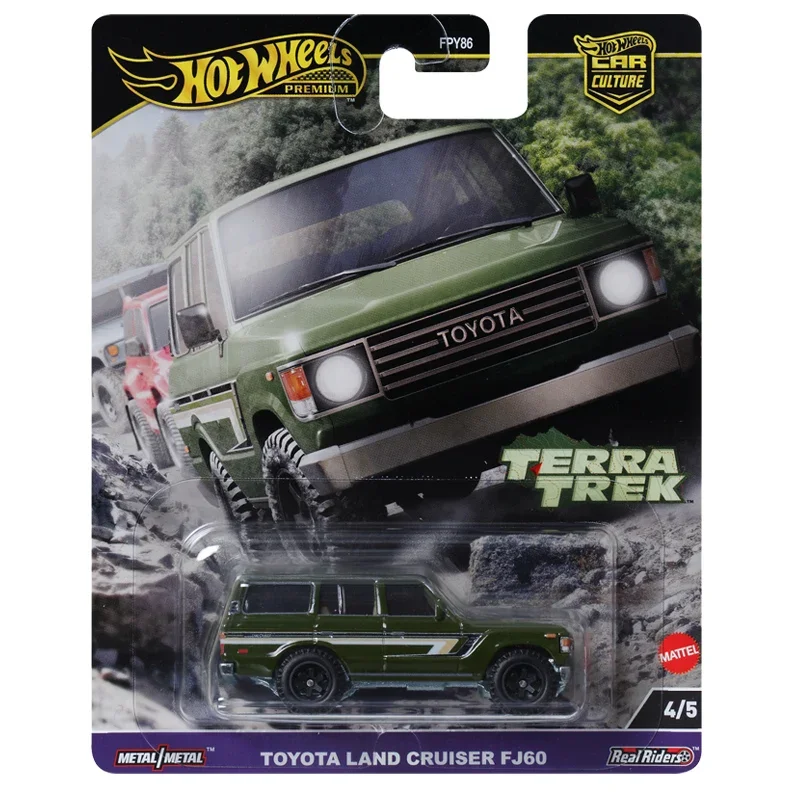 

Genuine Hot Wheels Premium Car Culture Terra Trek Toyota Land Crusier FJ60 Boys Toys 1:64 Diecast Vehicles Model Birthday Gift