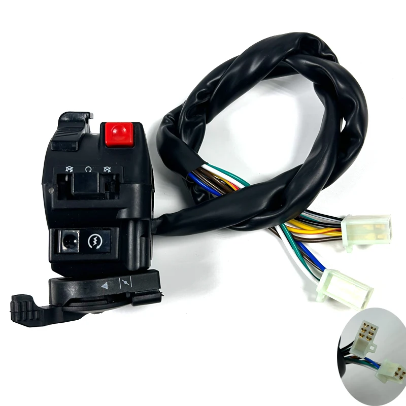 22mm Motorcycle Left Switch Kill Start Light With Choke Switch For 50cc-150cc 200cc 250cc 300cc ATV Quad Bike Buggy Go Kart