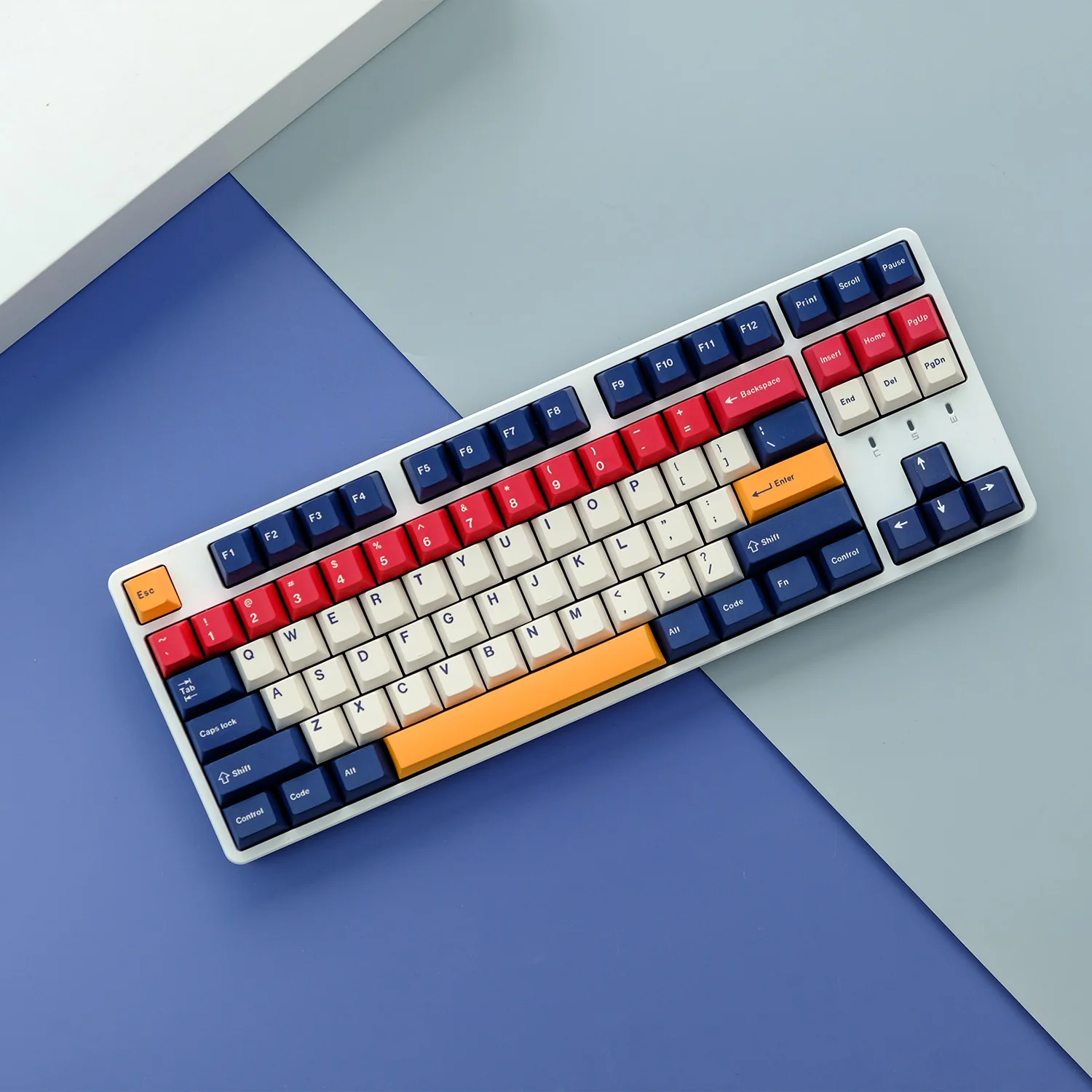 KYOMOT 128 Key/Ste Compositions Theme Keycaps 1.75mm Thick PBT Dye Sub Cherry Profile Keycap for MX Switche Mechanical Keyboard