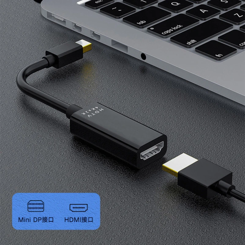 Mini DP To HDMI-compatible Adapter Cable 4K@30hz Mini DP Male to HDMI-compatible Female Converter for Apple MacBook Air Pro