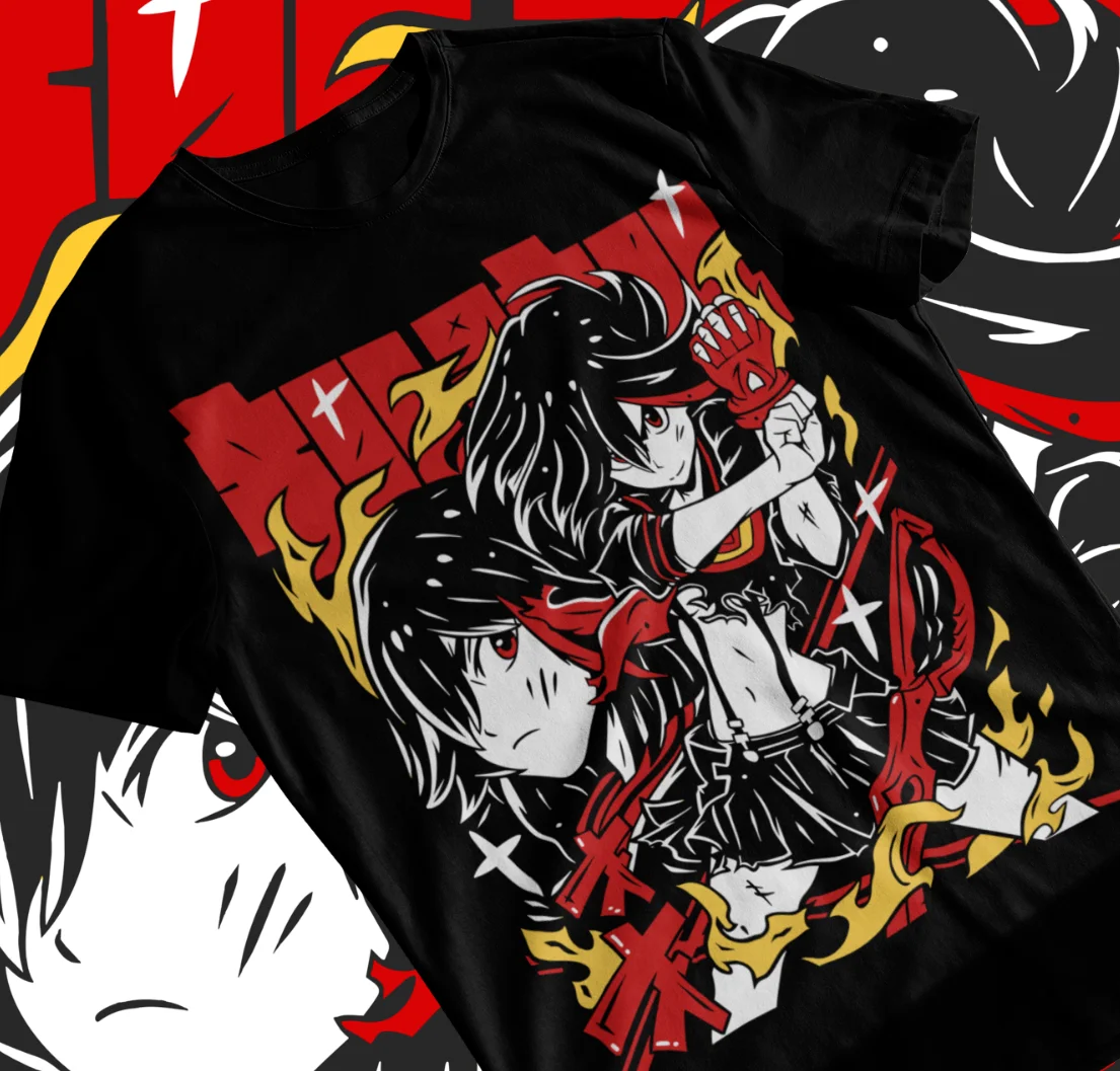 Kill La Kill Ryuko T-Shirt Girl Anime Ryuko Matoi Senketsu Shirt Soft Tee