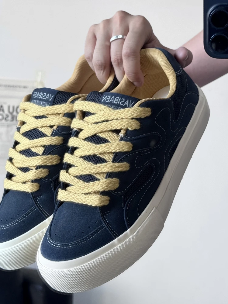 

Men's Low-Top Thi-Heeled Canvas Slip-On oes Spring 2026 Casual Versatile Sports oes Bread oe Sle Heightening