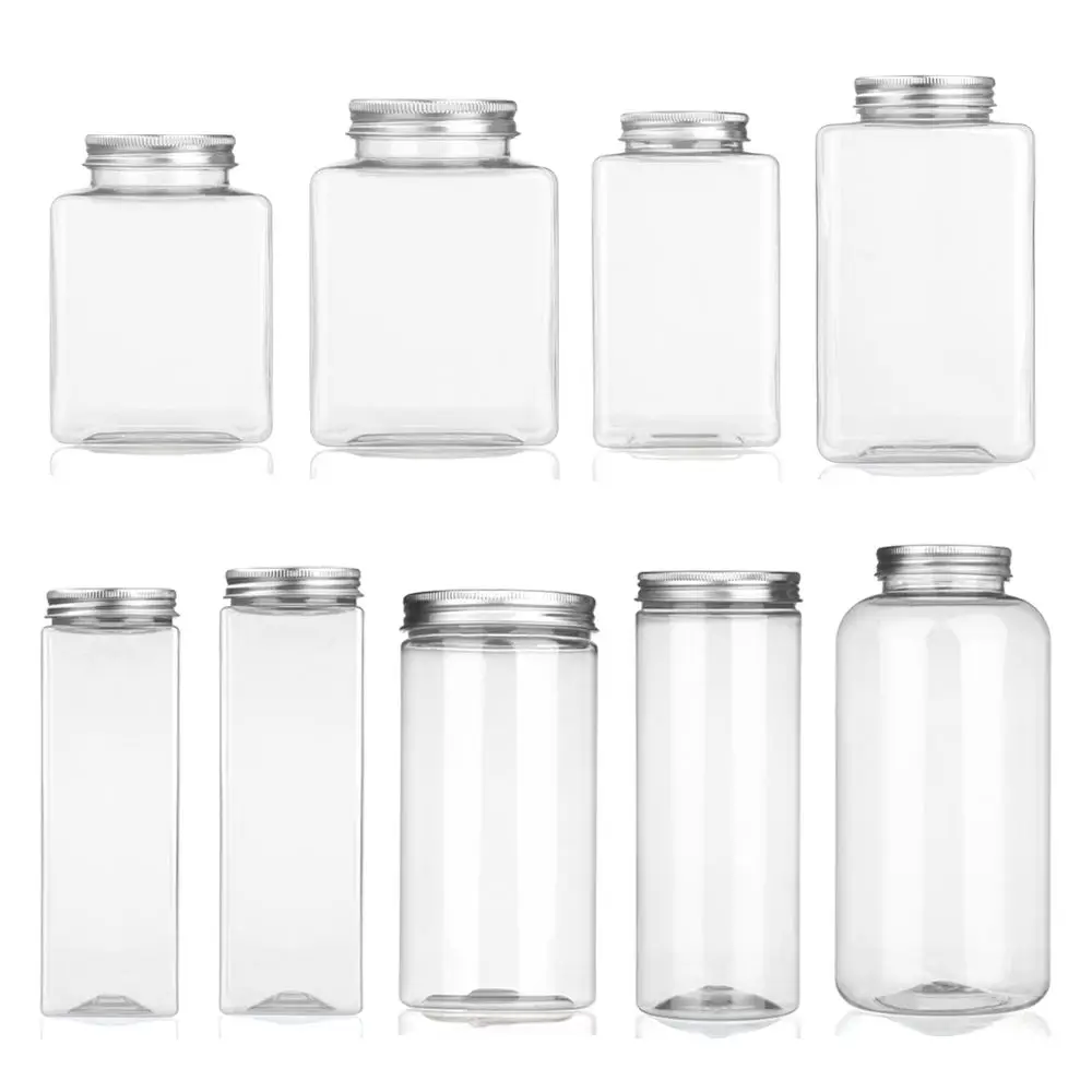 Airtight Food Storage Container Clear Kitchen Pantry Organization and Storage Canisters Bottles Dry Food Sealed Cans For Cereal