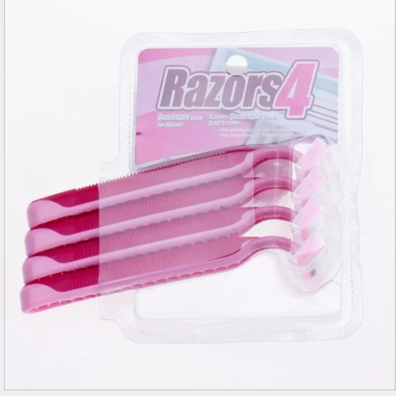 Disposable 3 Layer Lady Private Shaver Set Armpit And Leg Hair Secure Full Body Availability Clean Without Black Spots