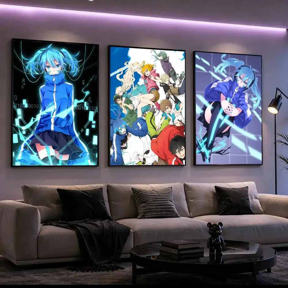 Anime M-Mekakucity Actors Poster HD Waterproof Self-Adhesive Wall Art – Multi-Scene Use, Top Gift Pick