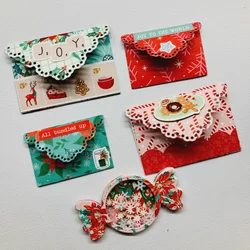 Mini Scalloped Envelope Metal Cutting Dies for DIY Scrapbooking Album Paper Cards Decorative Crafts Embossing Die Cuts
