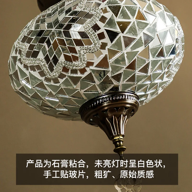 Lampade a sospensione in ferro retrò tailandese LED E27 Lustro dorato Lampade a sospensione del sud-est asiatico Soggiorno Camera da letto Ristorante Cucina Cafe