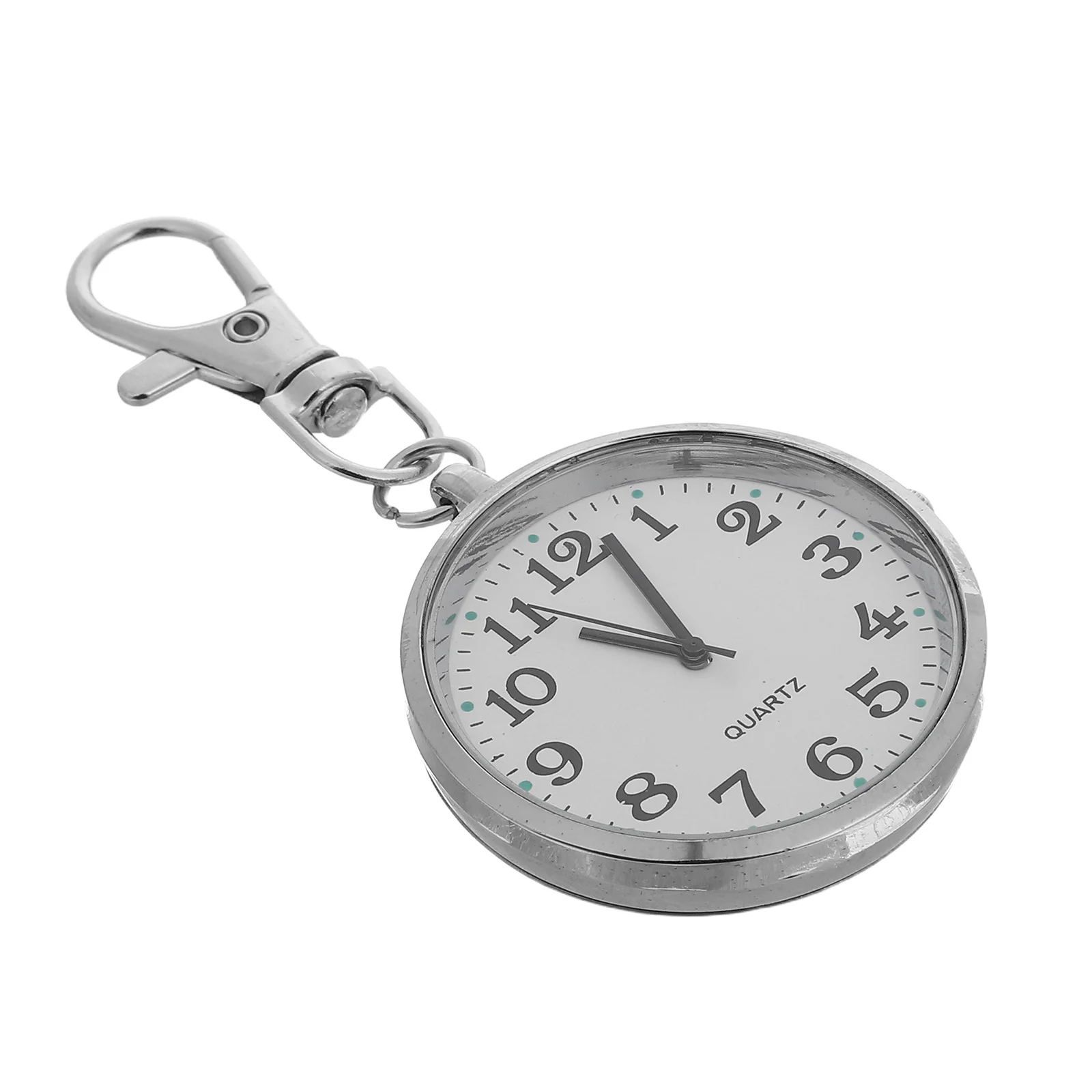 

Large Number Pocket Watch Keychain Vintage Analog Clock for Nursing Students Exams Kids Elderly Nurses Medical School