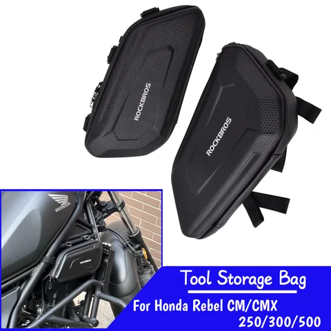 Honda Rebel CM CMX 250 300 500 러기지 백, 오토바이 사이드 프레임 가방, 폴 백, 도구 보관 가방, CMX250 CMX500 CMX300